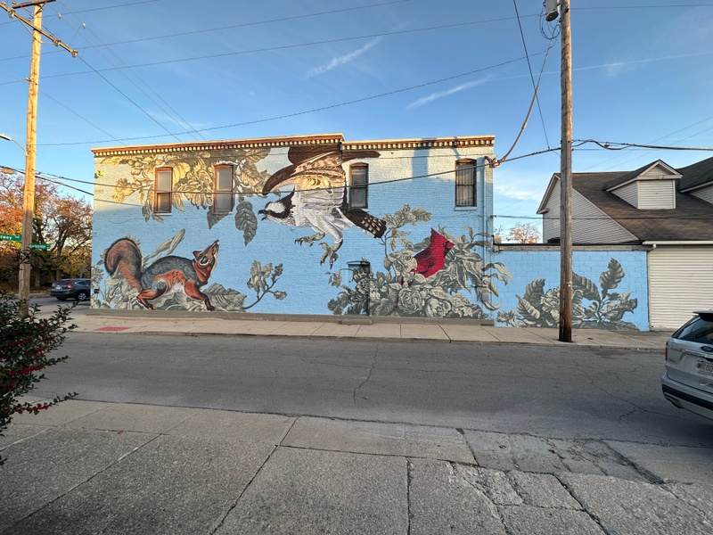 mural in Fort Wayne by artist unknown.