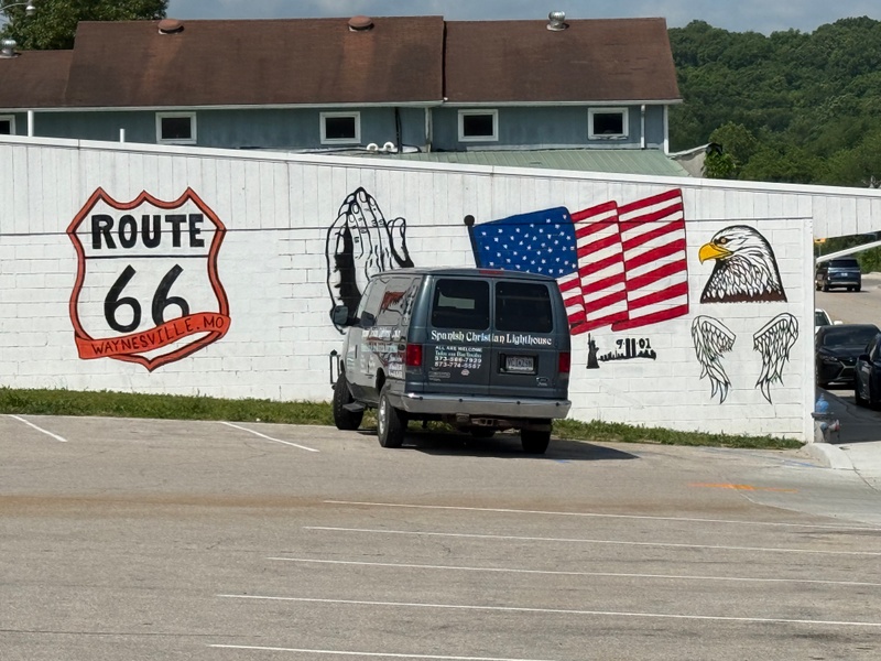 mural in Waynesville by artist unknown.