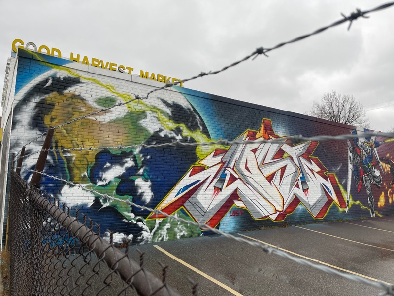 mural in Cleveland by artist unknown.