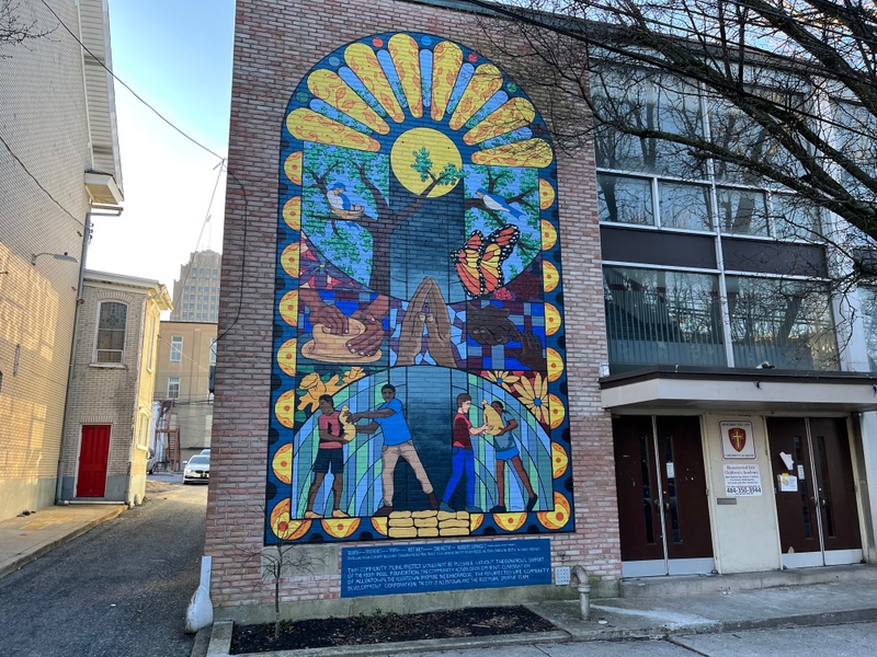 mural in Allentown by artist unknown.