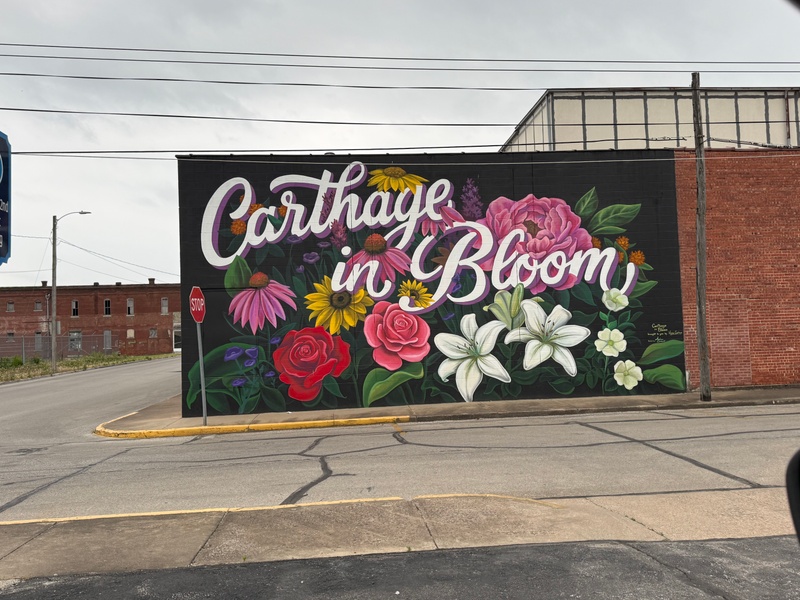 mural in Carthage by artist unknown.