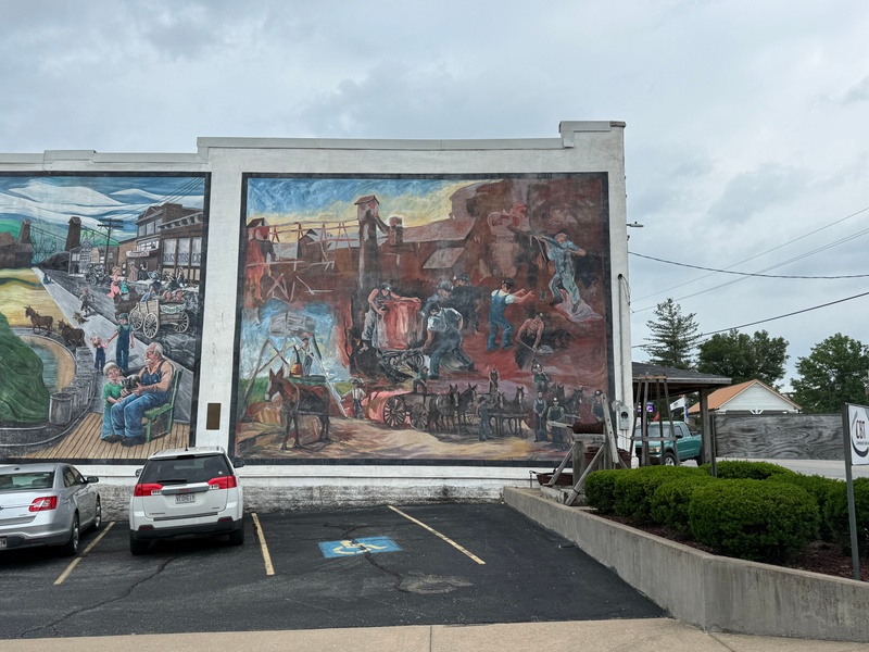 mural in Granby by artist unknown.
