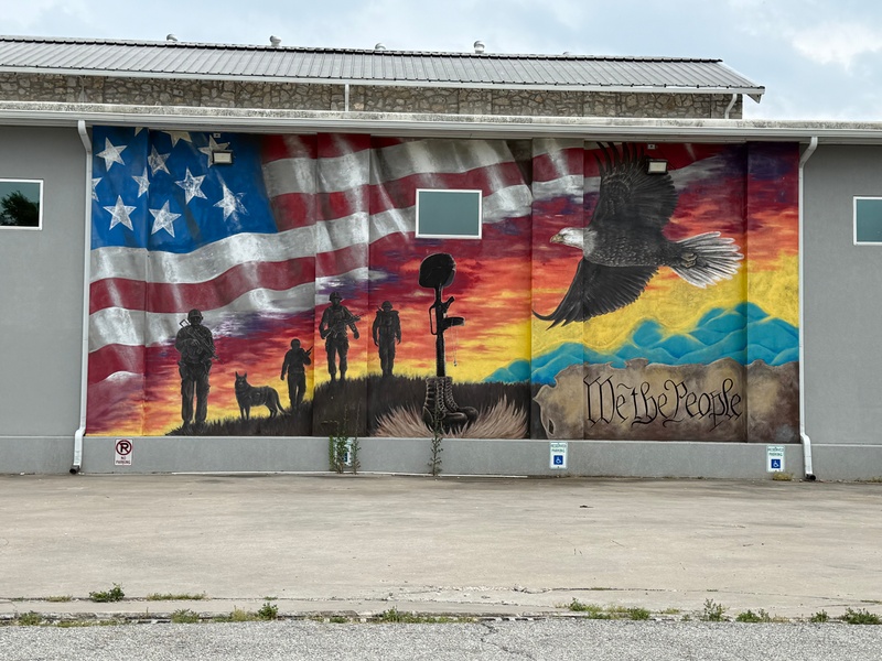 mural in Granby by artist unknown.