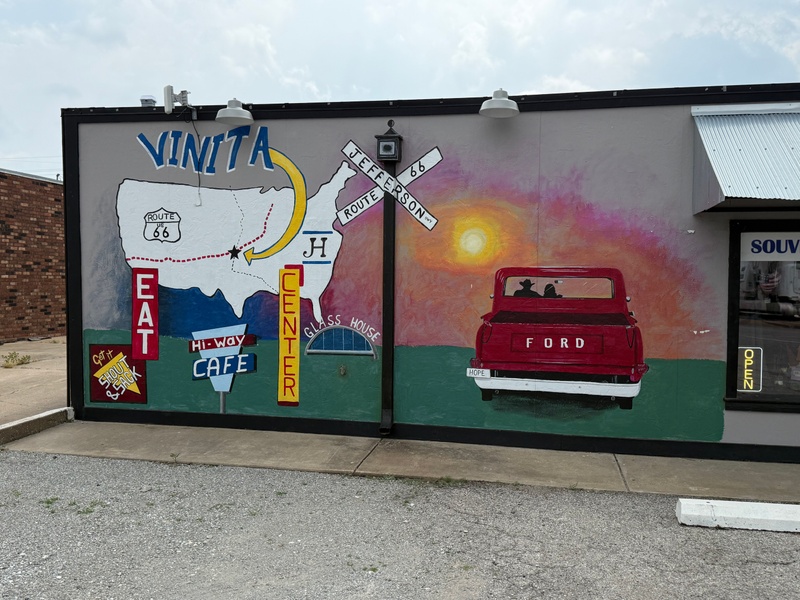 mural in Vinita by artist unknown.