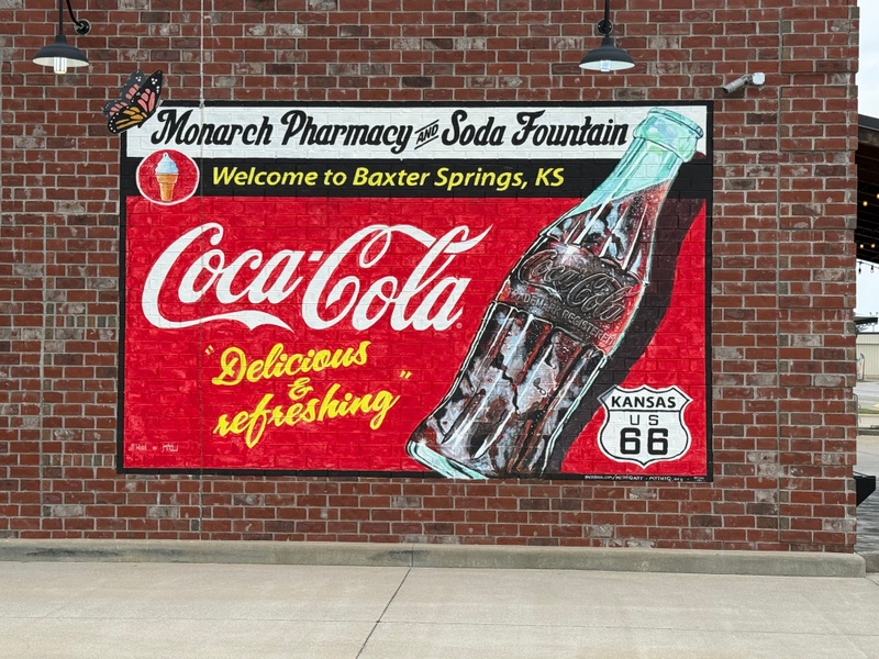 mural in Baxter Springs by artist unknown.