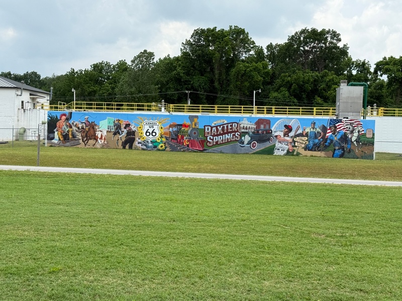 mural in Baxter Springs by artist unknown.