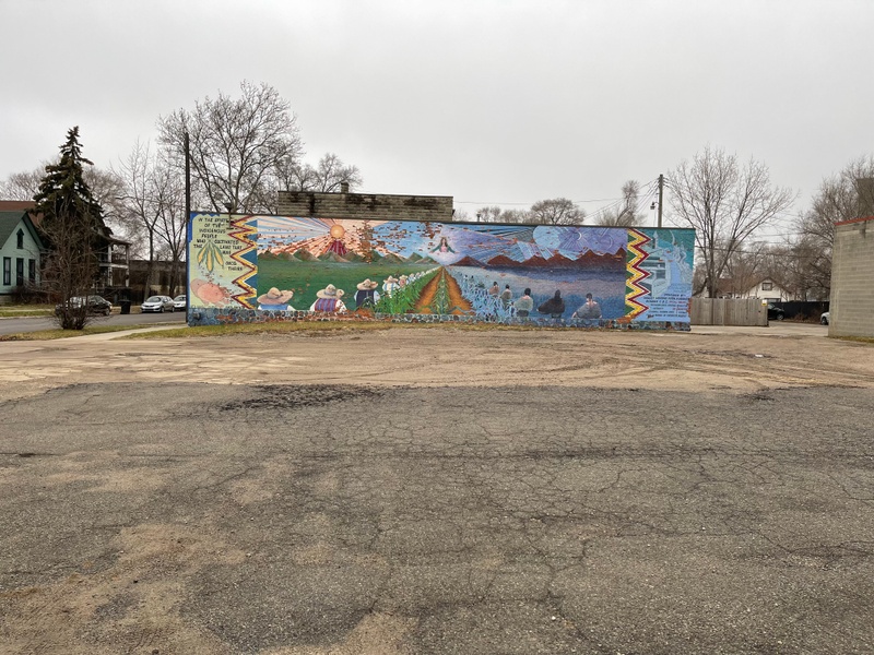 mural in Detroit by artist unknown.