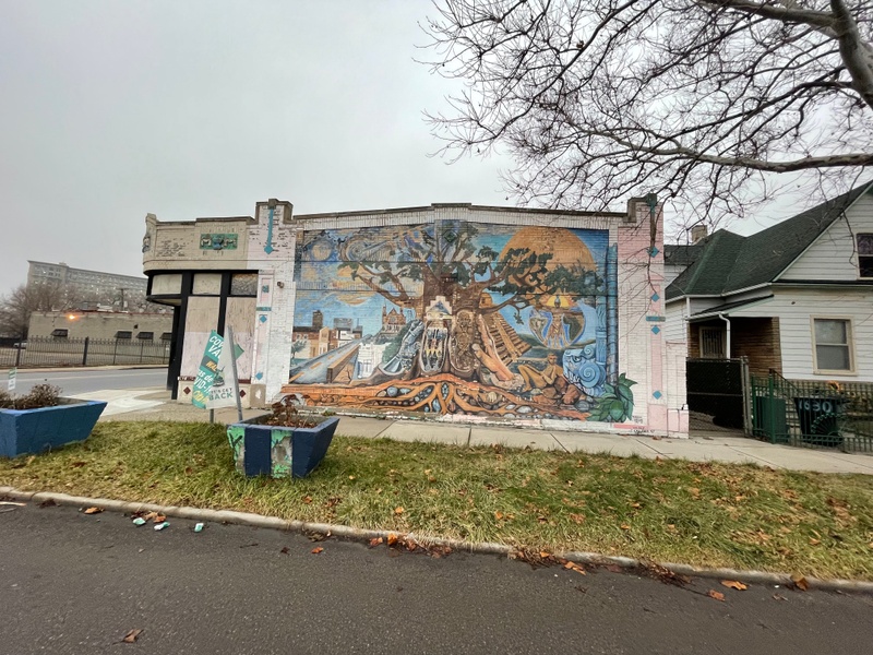 mural in Detroit by artist Vito Valdez.