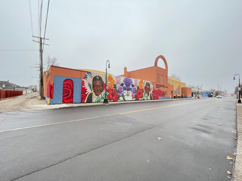 mural in Detroit by artist Brandon Gaia Marshall.