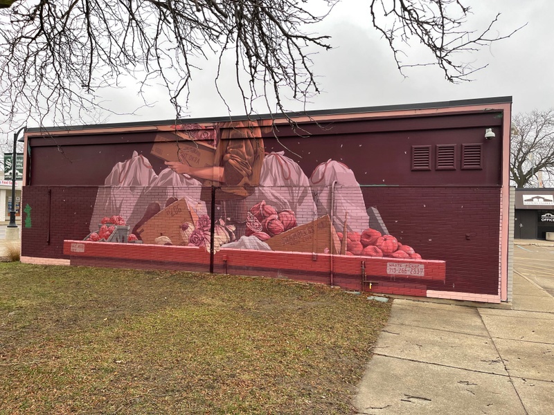 mural in Detroit by artist Pat Perry.