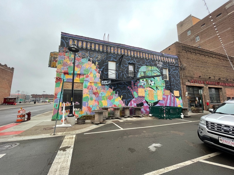 mural in Detroit by artist unknown.