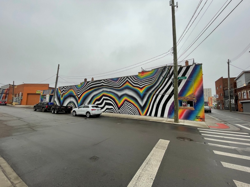 mural in Detroit by artist unknown.
