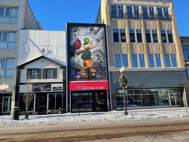 mural in Flint by artist unknown.