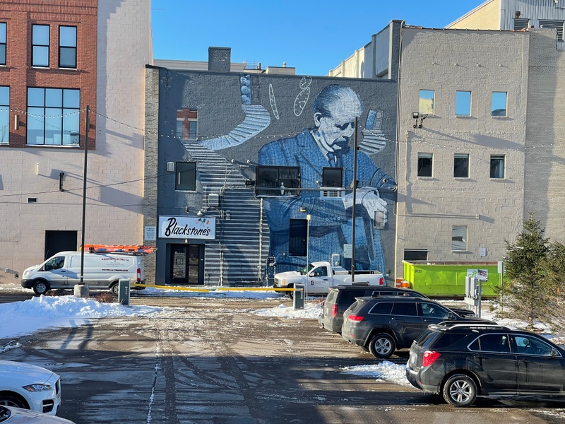 mural in Flint by artist unknown.