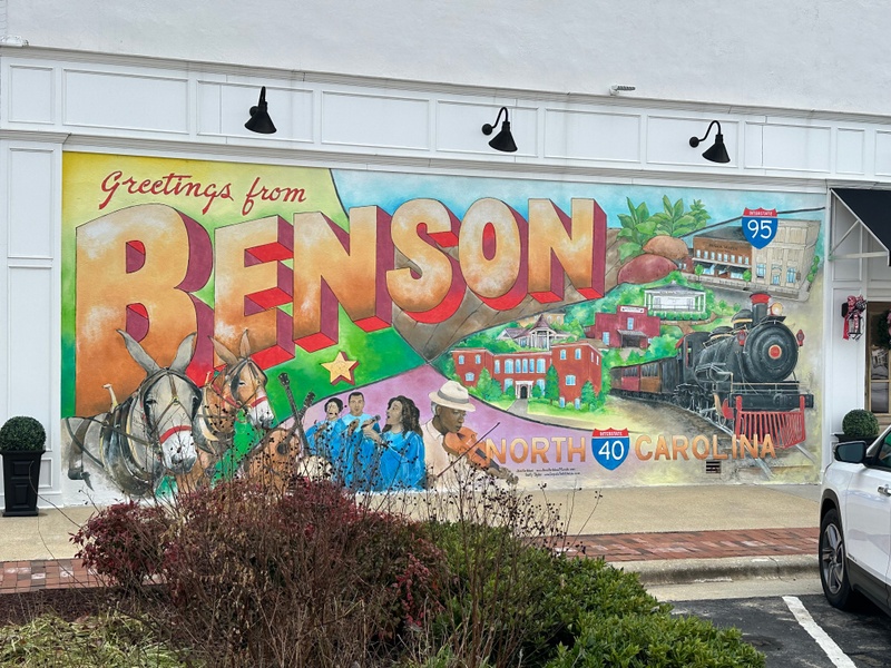 mural in Benson by artist unknown.