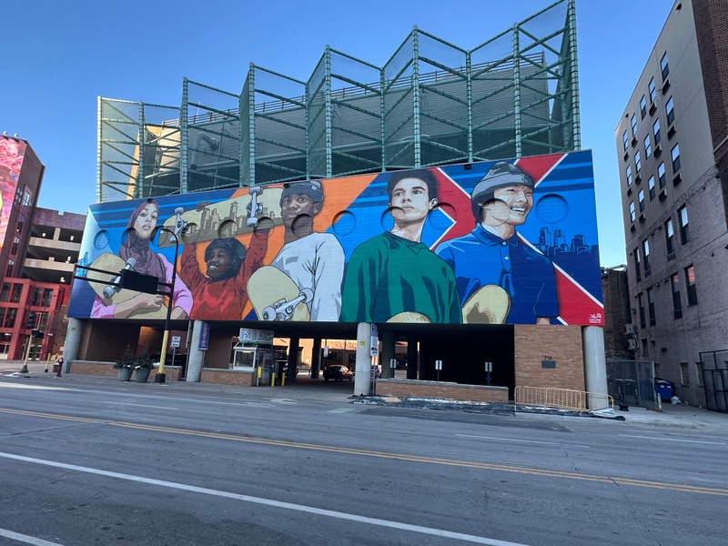 mural in Minneapolis by artist unknown.