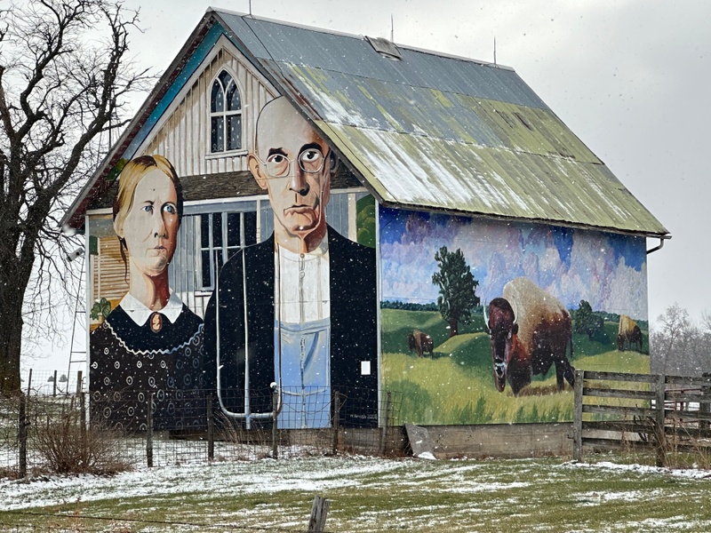 mural in Mount Vernon by artist unknown.