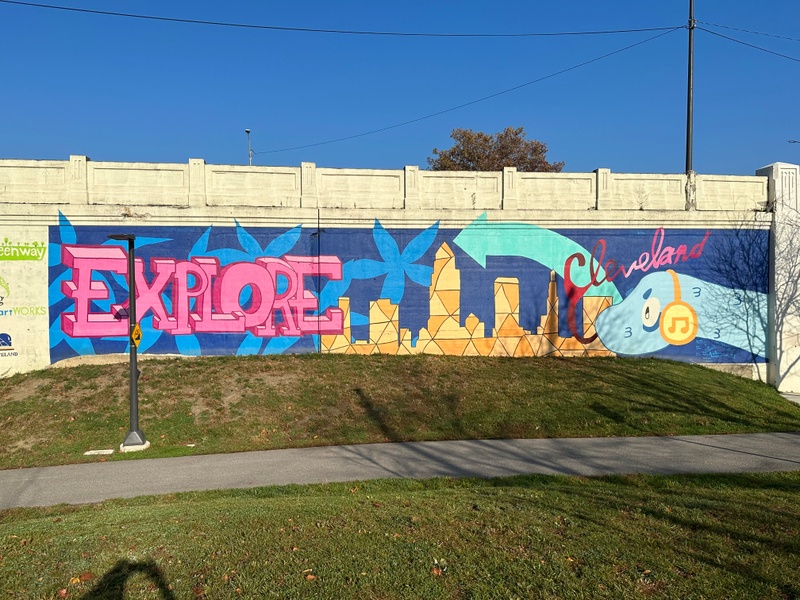 mural in Cleveland by artist unknown.