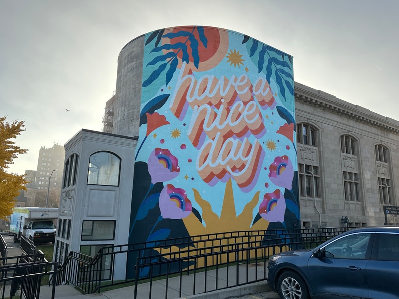 mural in Jackson by artist unknown.