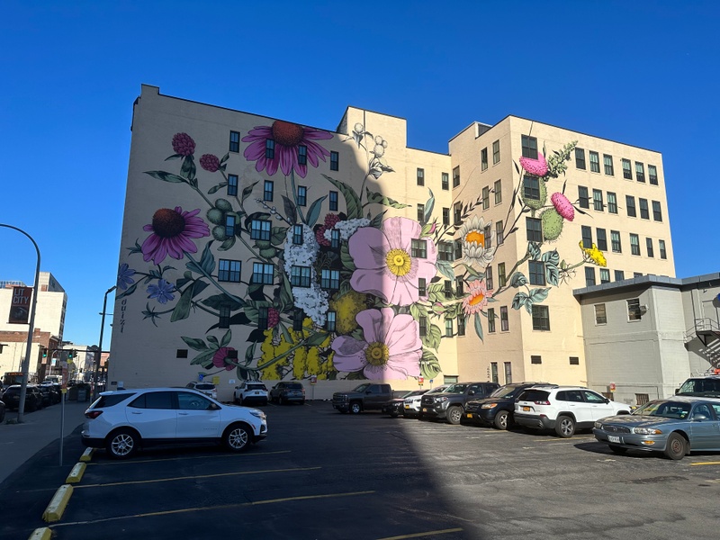 mural in Buffalo by artist unknown.