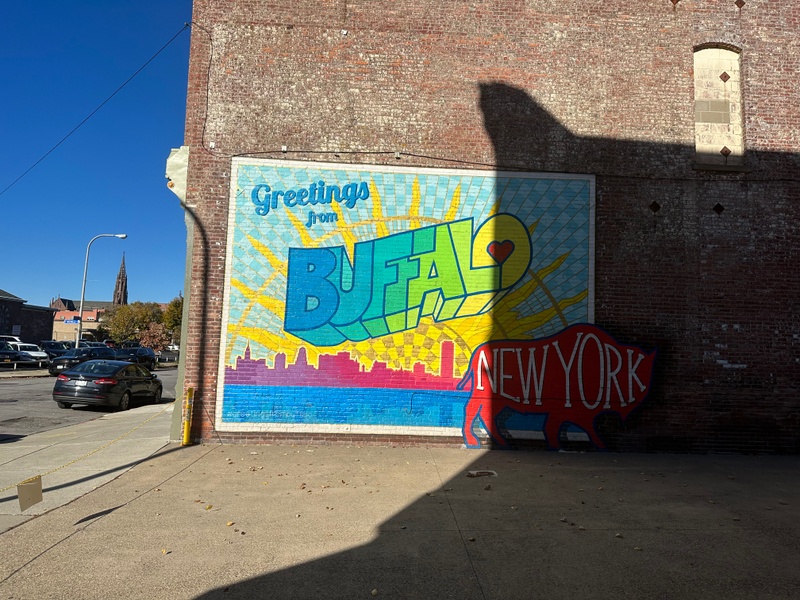 mural in Buffalo by artist unknown.