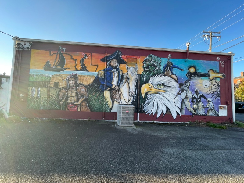mural in Havre de Grace by artist unknown.