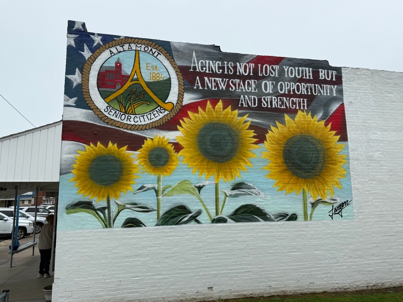 mural in Altamont by artist unknown.