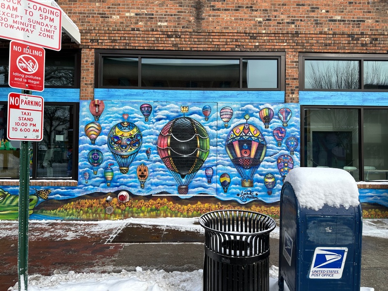 mural in Burlington by artist unknown.