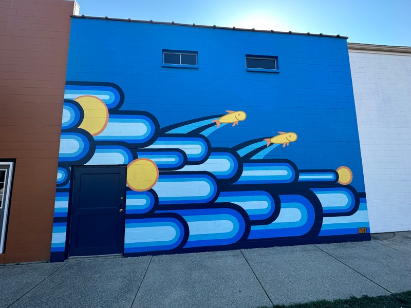 mural in Alma by artist unknown.