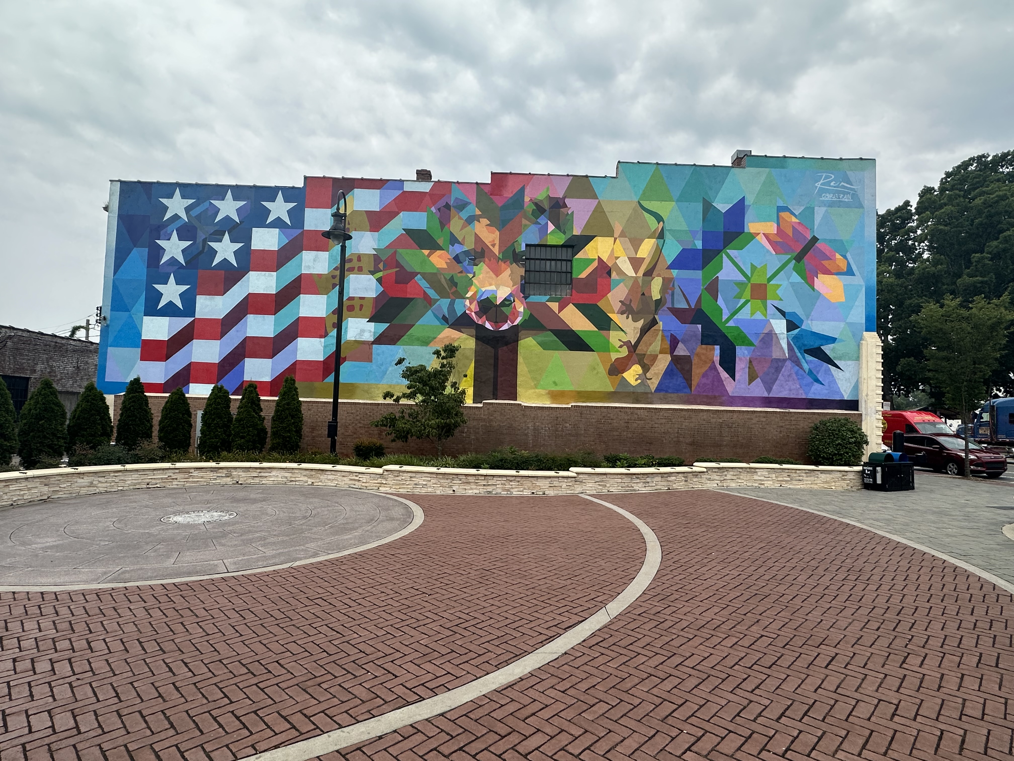 mural in Newton by artist Osiris Rain.