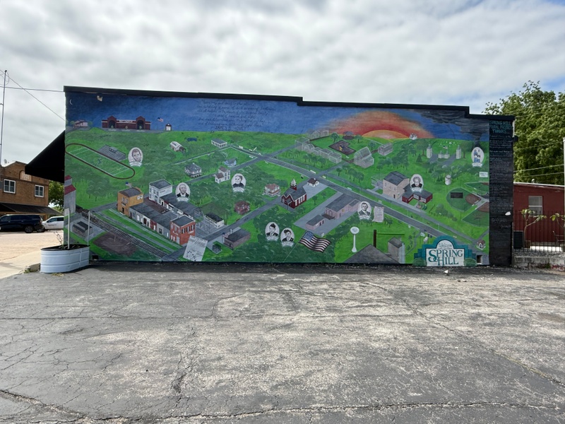 mural in Spring Hill by artist unknown.