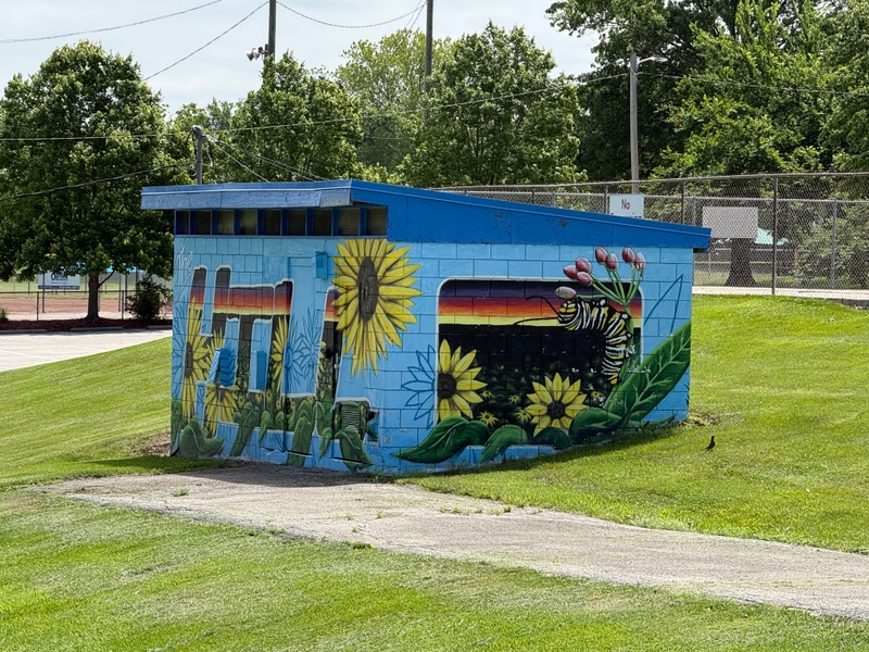 mural in Spring Hill by artist unknown.