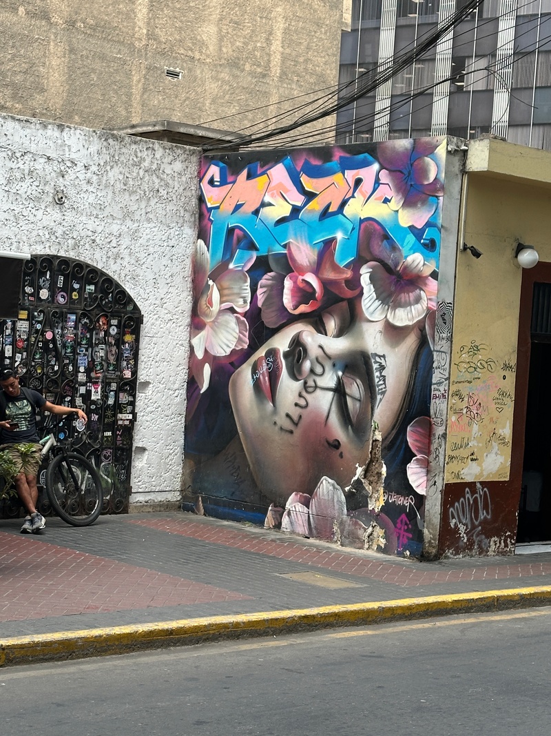 mural in Miraflores by artist unknown.
