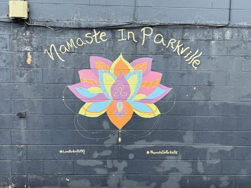mural in Parkville by artist unknown.