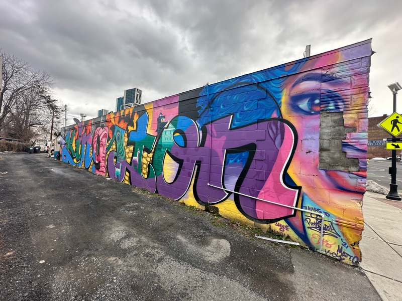 mural in Kingston by artist unknown.