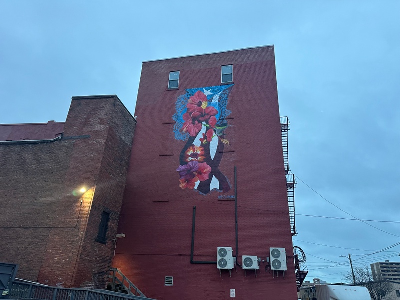 mural in Erie by artist unknown.