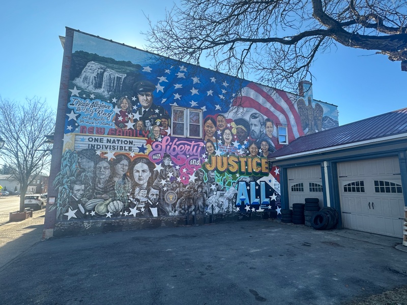 mural in Mount Morris by artist unknown.