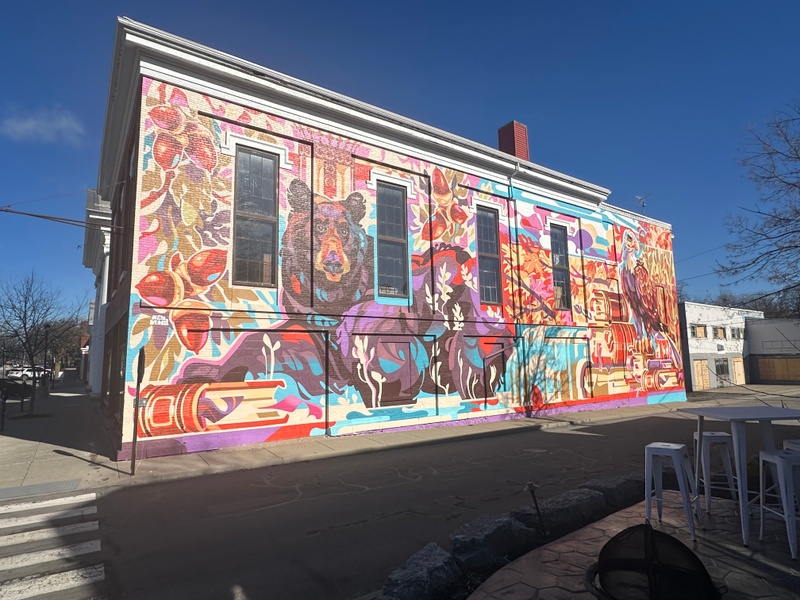 mural in Geneseo by artist unknown.