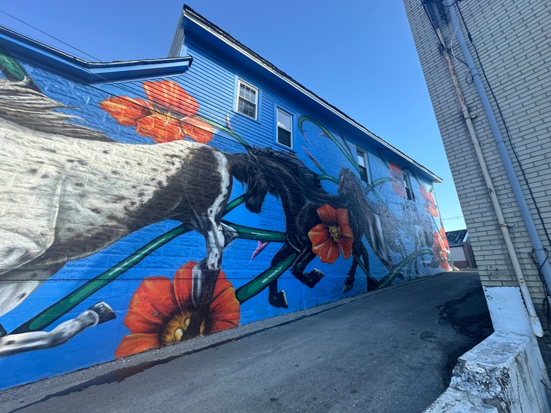 mural in Avon by artist unknown.