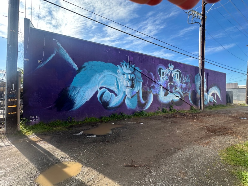 mural in Sacramento by artist unknown.