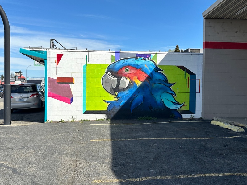 mural in Ellensburg by artist unknown.