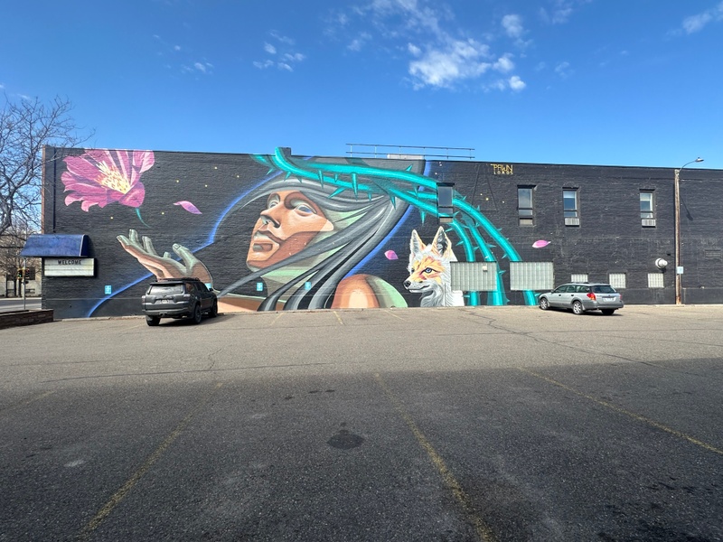 mural in Great Falls by artist unknown.