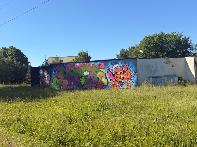 mural in Tychy by artist unknown.