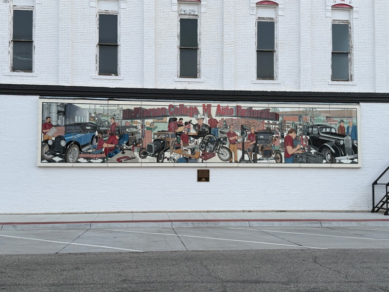 mural in McPherson by artist unknown.