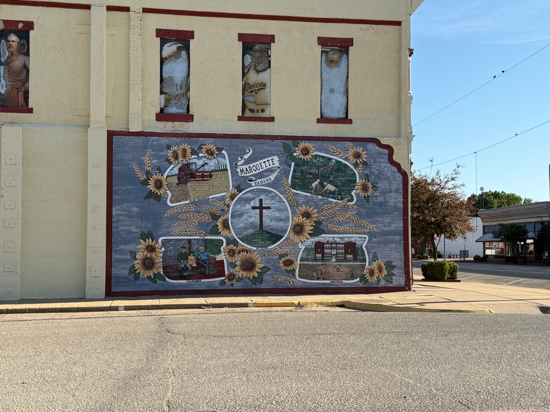 mural in Marquette by artist unknown.