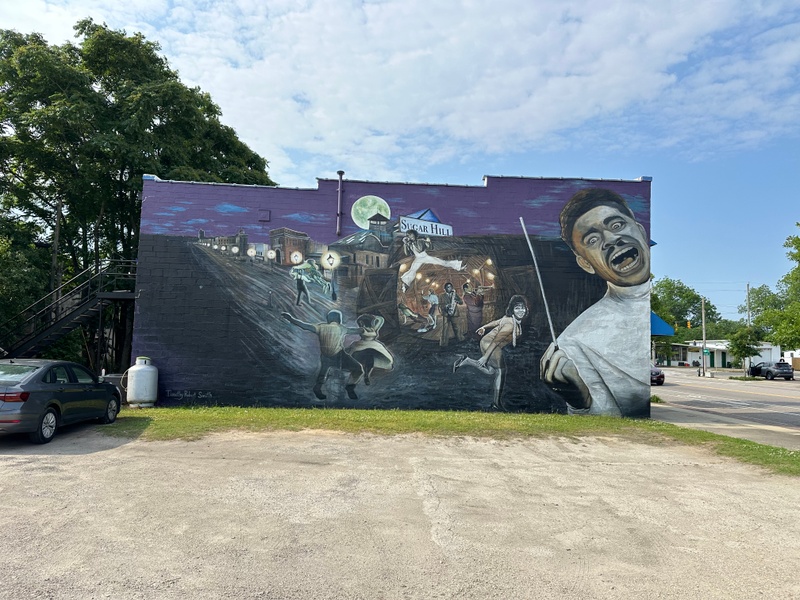 mural in Kinston by artist unknown.