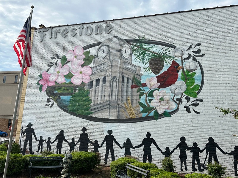 mural in Lumberton by artist unknown.