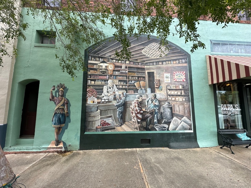 mural in Conway by artist unknown.