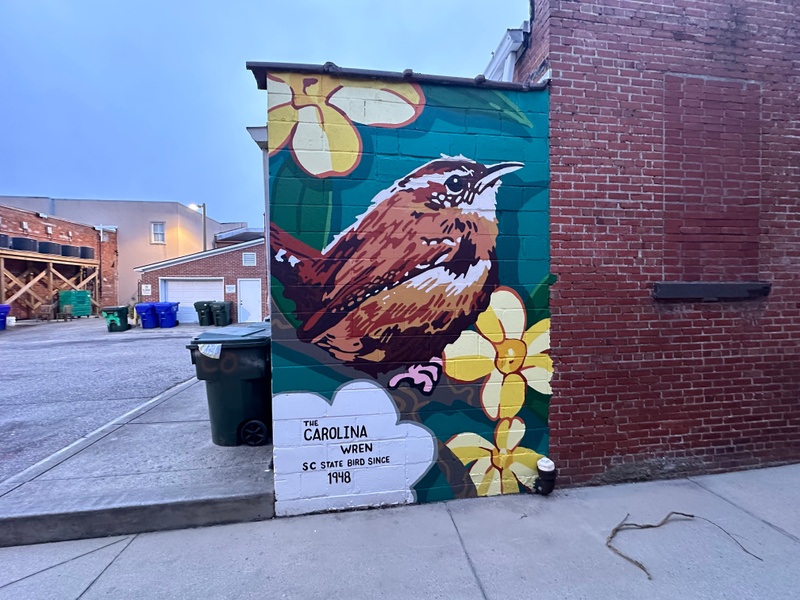 mural in Conway by artist unknown.