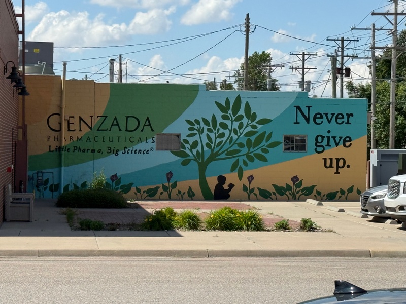 mural in Sterling by artist unknown.